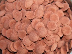 Rode wafels in tablet per 100 gram