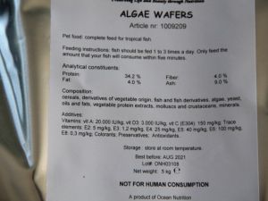 Alg wafels groen in tablet per 100 gram