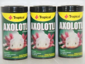 Axolotl sticks pot van 135g/250ml (zinkend voer voor carnivoren, ook voor xenopus)